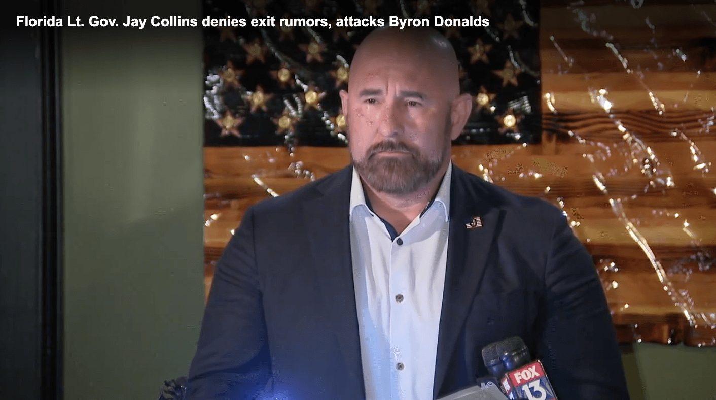 Florida Lt. Gov. Jay Collins denies exit rumors, attacks Byron Donalds