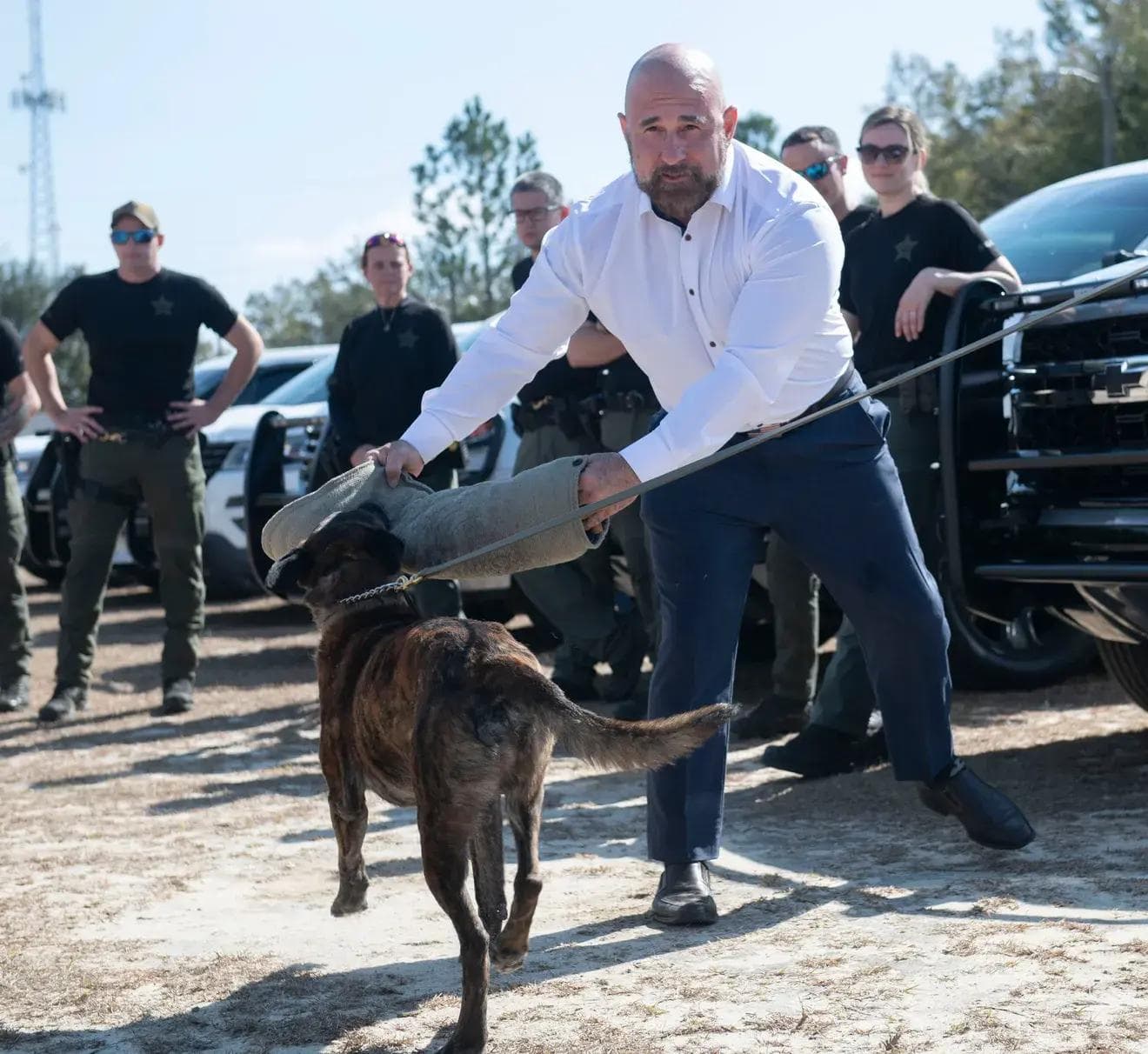 Watch as Lt. Gov. Jay Collins visits Santa Rosa Correctional Institute