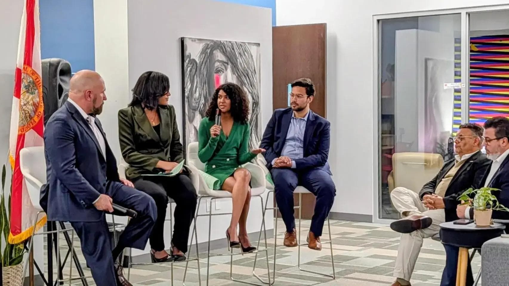 Jay Collins launches his campaign for Florida's next governor, surrounded by innovation and technology